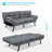 Oppelo 71'' Upholstered Convertible Sofa, Twin Sleeper Sofa Bed-2009684010