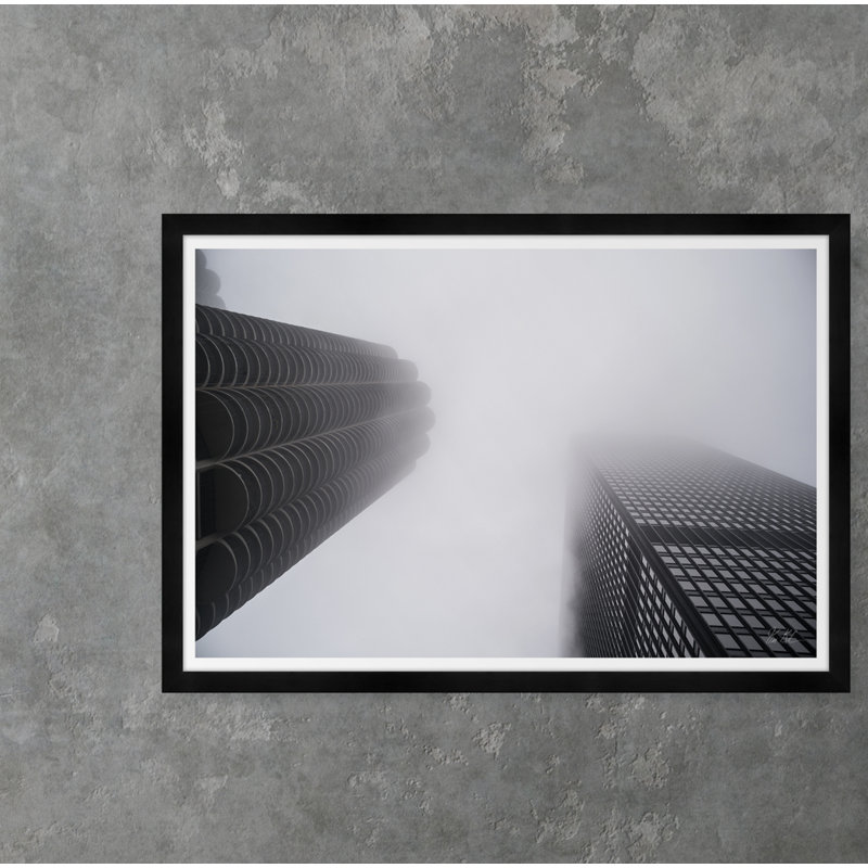 Skyscrapers In The Clouds Print by Tim Klein