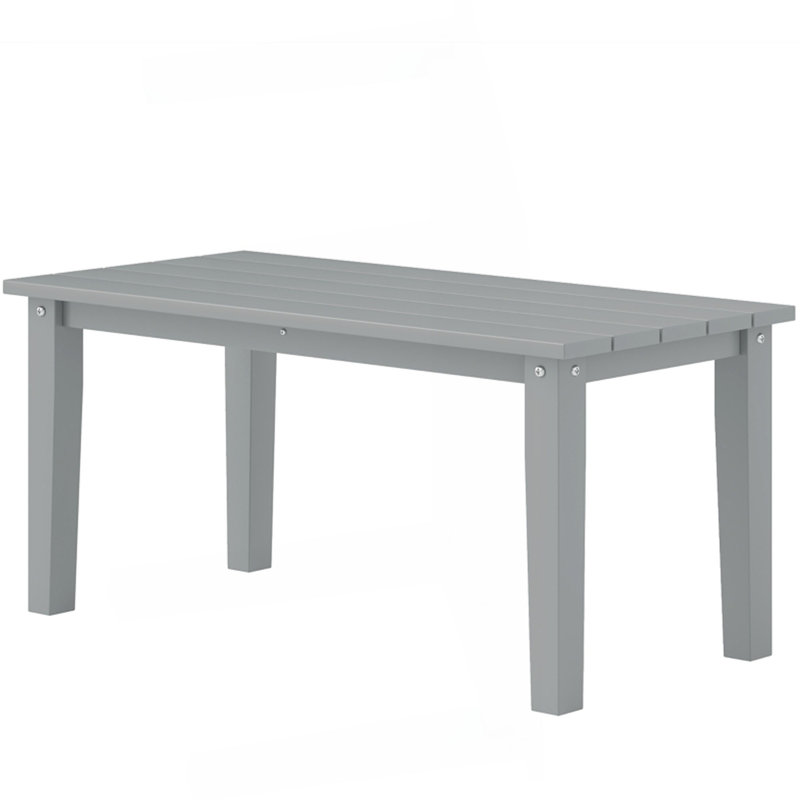 Outdoor Gray Table/Rectangle Outdoor Coffee Table, Gray