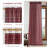 Rustic Grid Pattern Linen Light Filtering Plaid Curtains for Living Room Dining Room, Farmhouse Rod Pocket Back Tab Semi Sheer Window Curtains, 1 Pair-328923825-329966675