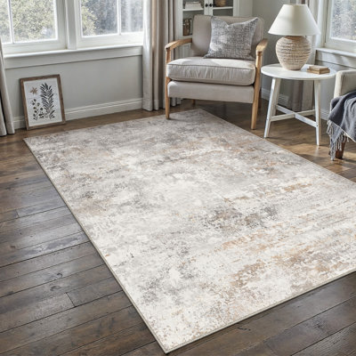 Vitas Abstract Beige/Grey Area Rug