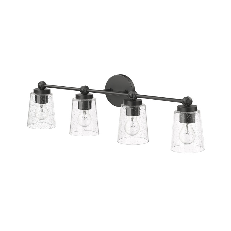 Baysview 4 - Light Dimmable Bathroom Vanity Light, Matte Black