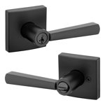 Matte Black Keyed (Entry) Door Lever