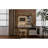 Compact White Bedroom Makeup Vanity With 3 - Color Lighting, Retractable Drawers, Fluted Glass Door, And Ergonomic Stool Desk Adjustable Mirror Lights, Interchangeable Cabinet, Power Outlet-2021305214