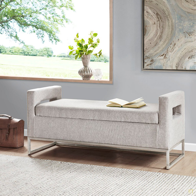 Banc de rangement à fermeture douce
