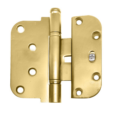 Brixwell 850-8762435 Ultimate 2d Charnière de guidage réglable en acier Goupille amovible KTL finition laiton Alt