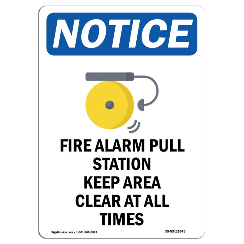 Enseigne de poste d'alarme d'incendie