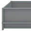 Newton Floor Platform Bed With Built-In Book Storage Rack-210632051