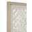 2 Piece Cream Shell Handmade Overlapping Shells Geometric Shadow Box with Canvas Backing Set
