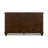 Reno Wide Dresser, 7 Storage Drawers, Nickel Round Knobs, Rich Brown