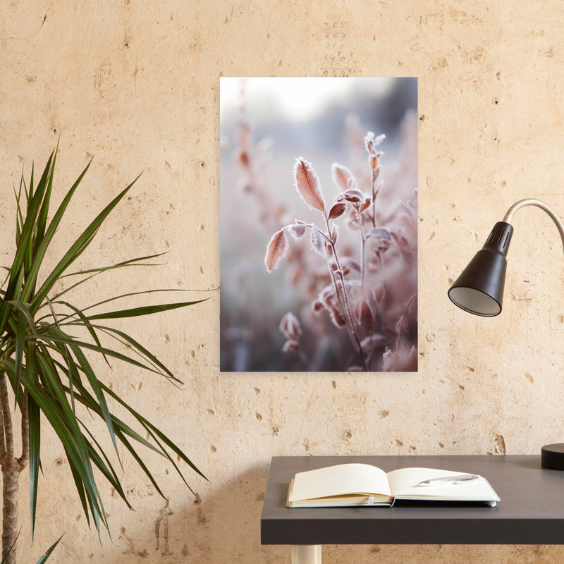Treechild - Frosted Elegance, art mural contemporain abstrait, H 24 po x l 16 po