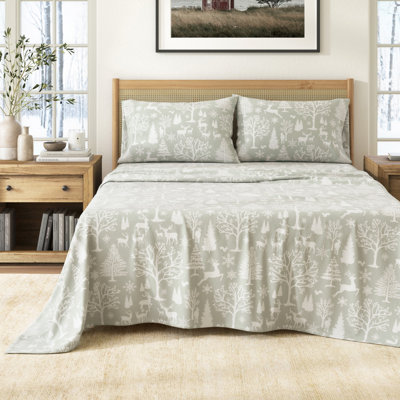 100% Turkish Cotton Flannel Christmas Sheet Sets