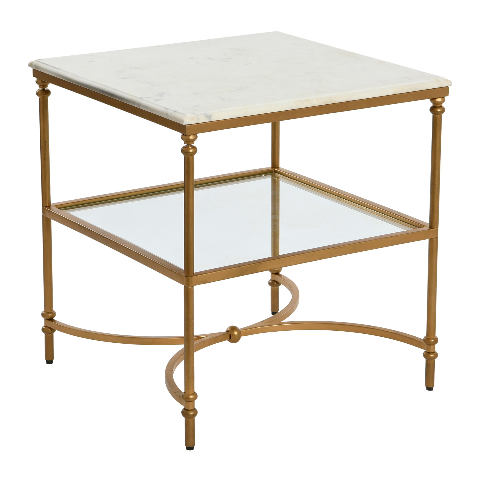 End Table, Gold