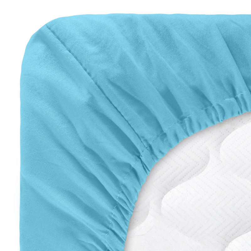 3-Piece Brushed Microfiber Sheet Set - Bedding with Wrinkle and Stain-Resistant Fitted and Flat Sheets Plus Pillowcase by Lavish Home