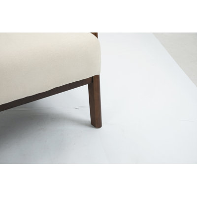 Chaise d'appoint Mid-Century moderne avec structure en bois