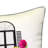 Edie Appliqued and Embroidered Outdoor Throw Pillow