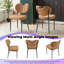 Ensemble de 2 chaises rembourrées de qualité supérieure avec rembourrage en éponge haute résilience-2146421229