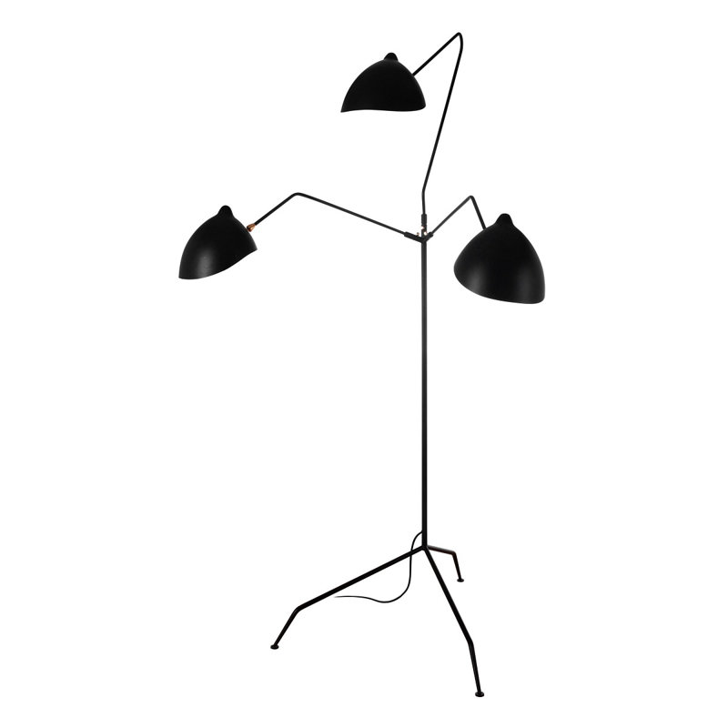 08.Georgia Floor Lamp, Black, Black