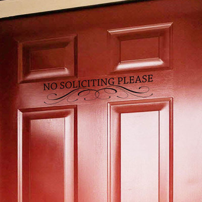 Text & Numbers Door Decal