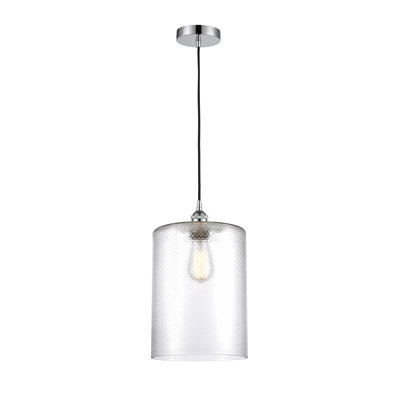 Luminaire suspendu tambour simple à 1 lumière Malcolm