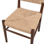 Chaise de salle à manger en bois d'hévéa Luma