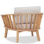 Chaise longue d'extérieur en bois massif Dacey