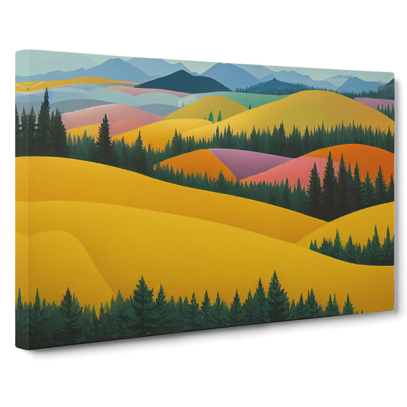 Pure Spring Meadow Landscape - Wrapped Canvas