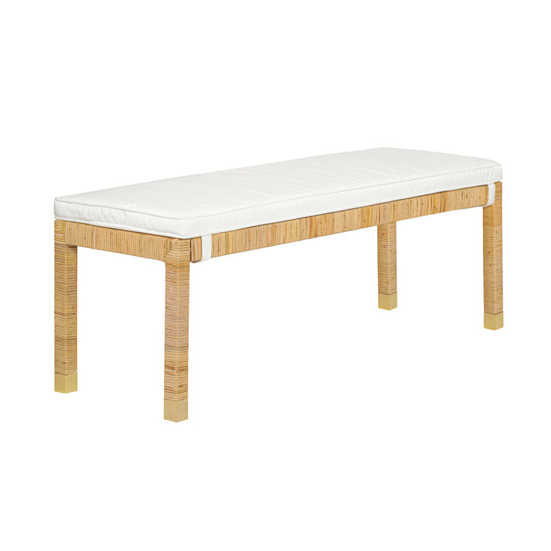 Banc en lin crème