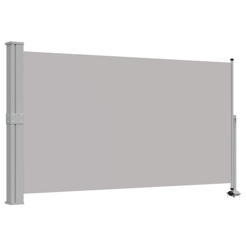 VidaXL Retractable, 55.1'' H x 118.1'' W, Gray