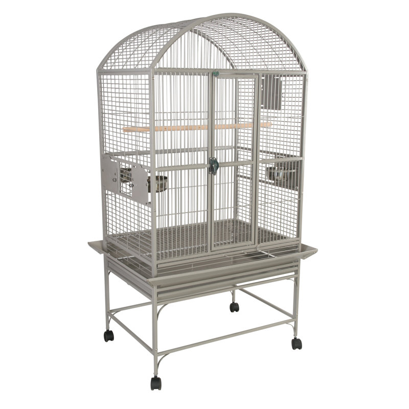 Grande cage dôme supérieure platine, Platine, 63" H x 32" L x 23" W