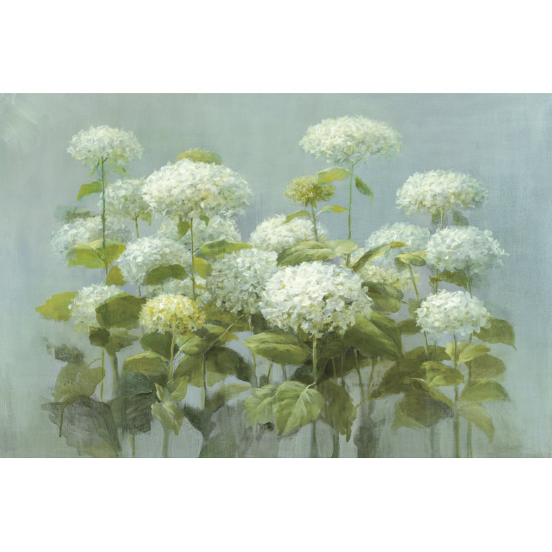 " White Hydrangea Garden ", 30" H x 20" W x 1.25" D