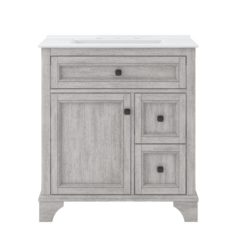 Ellery 31'' Single Bathroom Vanity with Ceramic Top