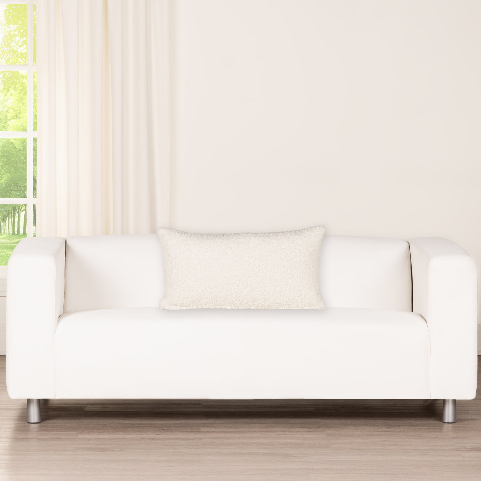 Tiffany Honey 20" x 20" Throw Pillow, Ivory, Polyester, 
Rectangle 14"H x 26"W