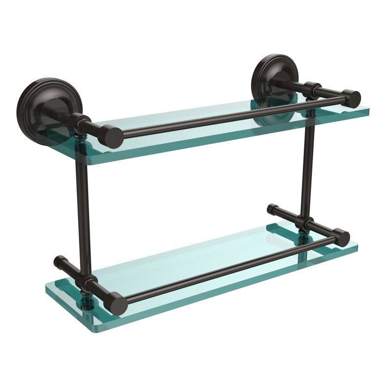 Étagère étagée 2 pièces Alcott, Bronze huilé