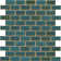 Afloat™ 11" x 12" Porcelain Mosaic Sheet in Teal