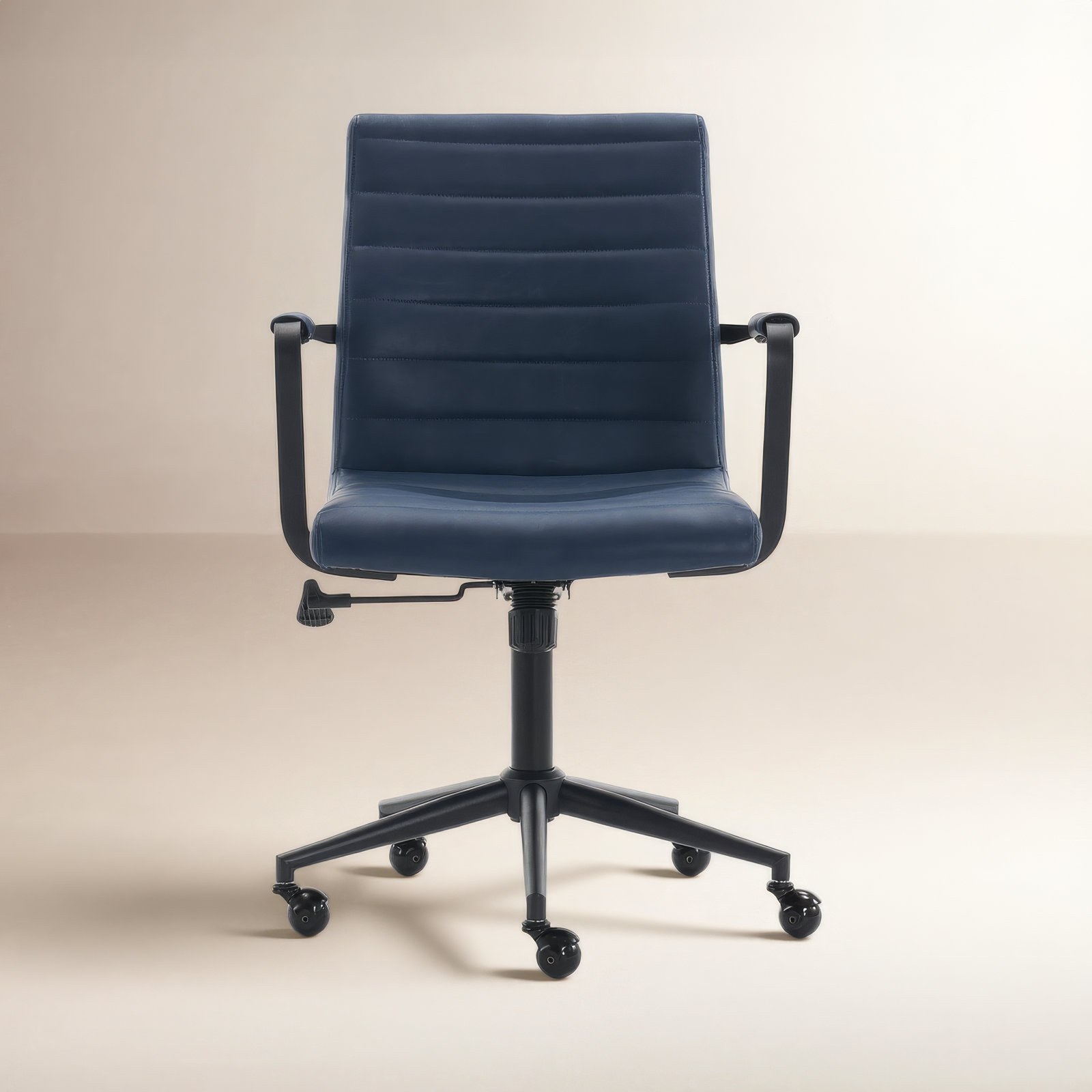 Arianna Mid-century Office Chair, Navy