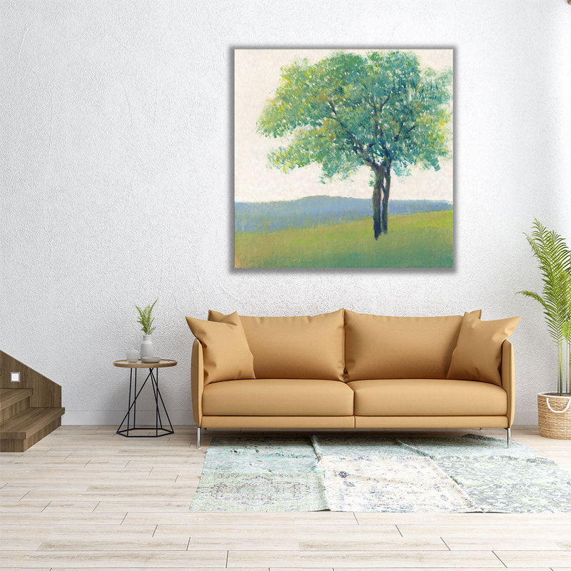 «Solitaire arbre II», reproduction d'art sur toile, H 12 po x l 12 po