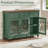 Sideboard Buffet Cabinet With Storage,48" Credenza With 3 Glass Doors & 3 Drawers,Adjustable Shelves Coffee Bar,Wood Kitchen Console Table For Dining Room,Living Room-1474769648-1474922015