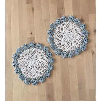 Farlee Round Handmade Crochet Cotton Table Accessory