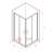 36 x 36 x 72 Inch Framed Square Shower Enclosure, Corner Shower Door with 1/4'' (6mm) Tempered Glass-102240077