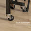 Mishea Mobile Drop Leaf Table with 6 Wheels & Brakes-1948013303