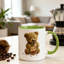Funny Teddy Bear Mug, Made of Durable Ceramic, Perfect for Travel, Coffee, Milk, Camping.