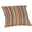 Casual Cushion Stripe Sunbrella® Fabric 1-Piece Indoor/Outdoor Square Throw Pillow, 20"W x 20"L, Brannon Redwood-63225062-76892017