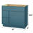36'' Single Bathroom Vanity Base Only-95290429