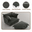 Upholstered Armchair with Footstool-682566106