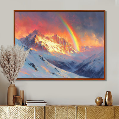 Rainbow Over The Snowy Peaks I - Rainbow Wall Art