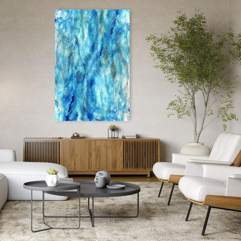 Art contemporain contemporain abstrait, H 48 po x l 32 po