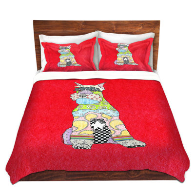 Ensemble de housse de couette schnauzer dog