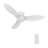 45"  3 Blade LED Smart Flush Mount Ceiling Fan with Remote Control and Light Kit Included
