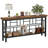 Entryway Table,Narrow Couch Table Behind Sofa,Entry Way Console Tables for Living Room,Foyer,Hallway,Unique Design,Brown-1380495085